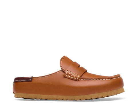 Birkenstock Naples Wrapped Double stitch Leather "Cognac"