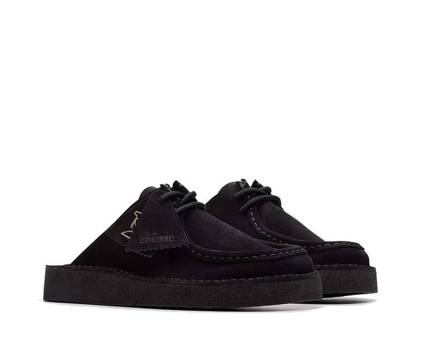 Clarks Desert Nomad Mule Black Suede 26181109