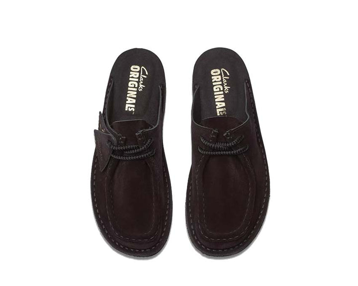 Clarks Desert Nomad Mule Black Suede 26181109