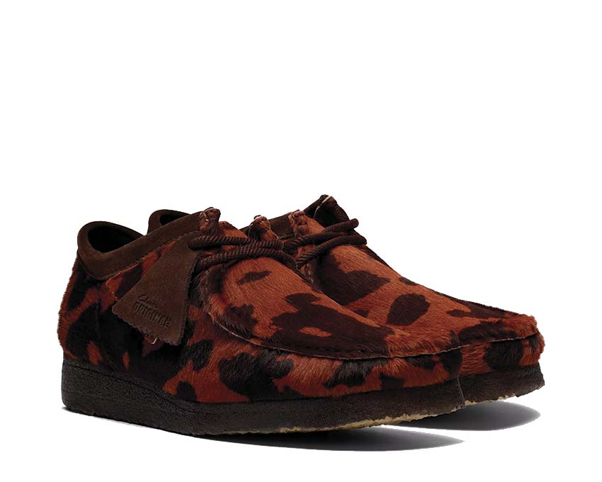 Clarks Wallabee Brown Cow Print | NOIRFONCE