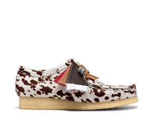 Clarks Wallabee "Brown Cow Print" - chaussures homme