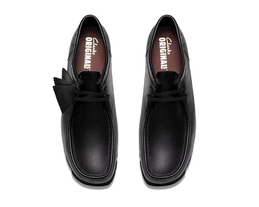 Clarks Wallabee GTX Black Leather | Men's | NOIRFONCE