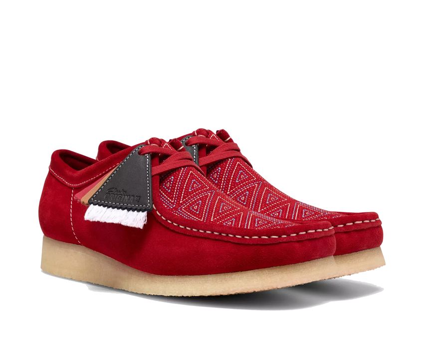 Clarks Wallabee "Red Interest" 26327593