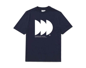 Edmmond Studios Edmmond Radio Gelb — Herren T-Shirt Vintage-Radio-Druck aus Baumwolle