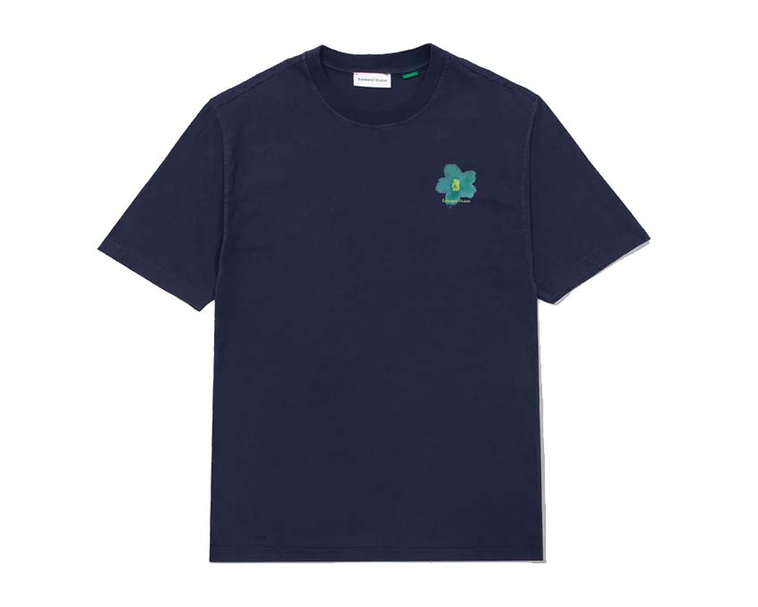 Edmmond Studios Garden Tee Plain Navy 125-30-18590