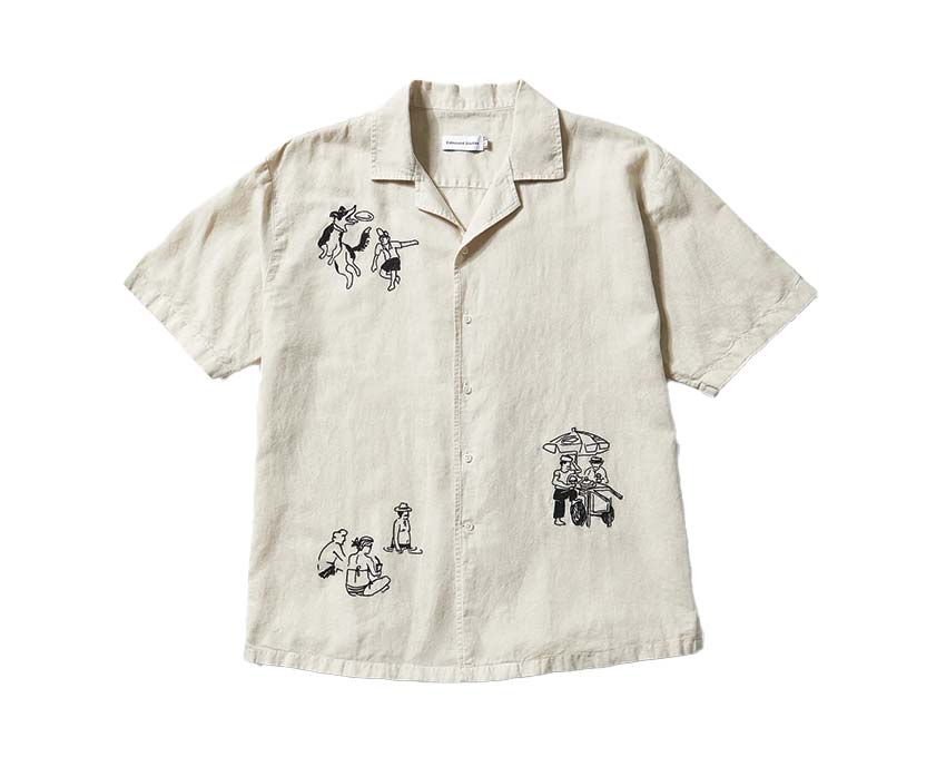 Edmmond Studios Sunny Day Short Sleeve Plain Beige 125-10-21050