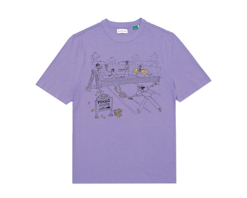 Edmmond Studios Tennis Courts Tee Plain Light Purple 125-30-13400