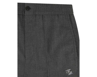 Filling Pieces Coach Pants Twill Wool Gris dos — dos pantalon gris laine coach