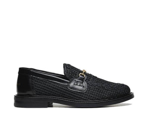 Filling Pieces Loafer Panier Black — Unisex-Loafer geflochten schwarz handgefertigt