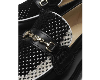 Filling Pieces Loafer Rugby Degrade Black vista lateral — efecto degradado cuero