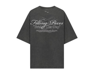 Filling Pieces T-Shirt Boxy Bridge the Gap "Vintage Black" - vue arrière