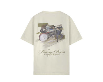 Filling Pieces T-shirt Band Blanc dos — dos t-shirt blanc antique band Amsterdam