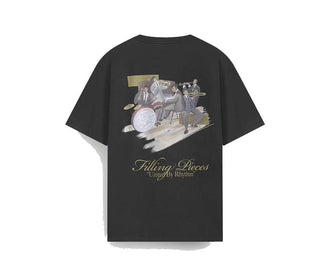 Filling Pieces T-shirt Band Noir dos — dos t-shirt noir band Amsterdam
