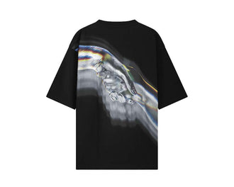 Filling Pieces T-shirt Boxy Handshake Rhythm Noir dos — dos t-shirt noir ample