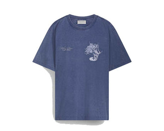 Filling Pieces T-shirt Grammophone Bleu Vintage — t-shirt graphique gramophone bleu Filling Pieces