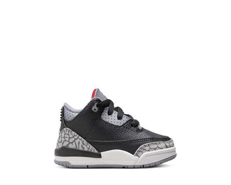 Jordan 3 Retro TD Black — kids sneaker black leather Jordan 3