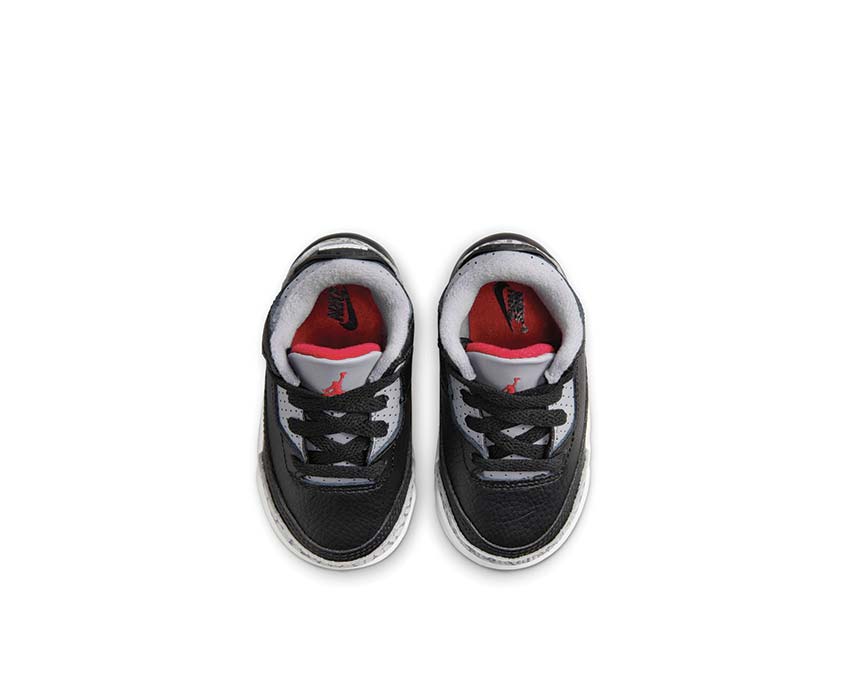 Jordan 3 Retro TD Black Fire Red Baby Trainers | NOIRFONCE