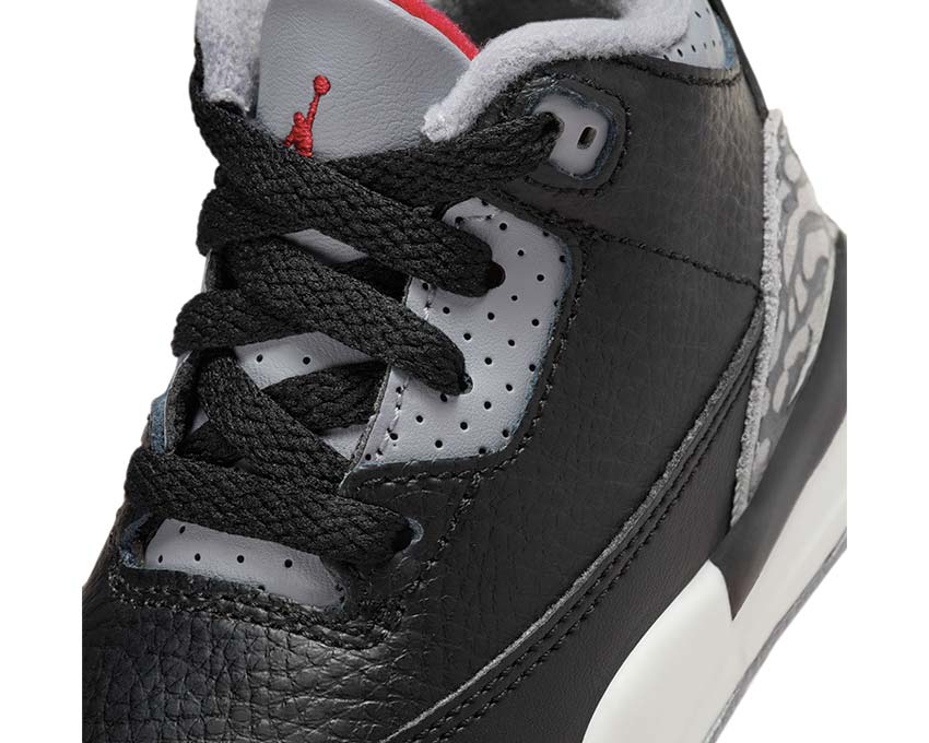 Jordan 3 Retro TD Black Fire Red Baby Trainers | NOIRFONCE