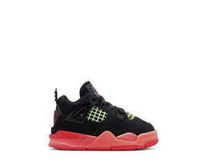 Jordan 4 Retro TD Infrared 23 Black/Mango — sneakers toddler Air visible Jordan 4