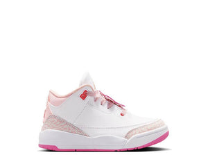 Jordan 3 Retro PS Pearl Pink Hyper Orange — sneakers enfant preschool rose