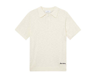 Les Deux Brad Zipper Polo Ivory LDM310153