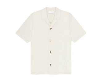 Les Deux Emmett Globe Knitted Shirt homme — chemise maille à manches courtes