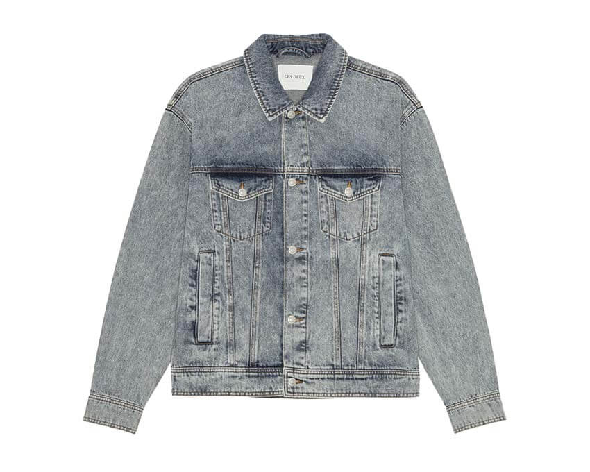Les Deux Rally Ice Blue Denim Jacket 1001446-458