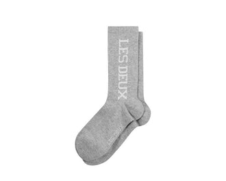 Les Deux Vertigo Socks Light Grey Melange — calzini uomo cotone melange