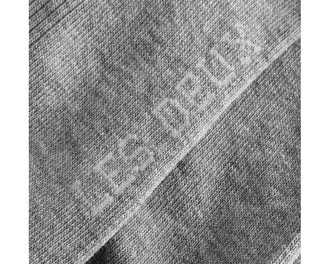 Les Deux Vertigo Socks Light Grey Melange vista — motivo geometrico grigio