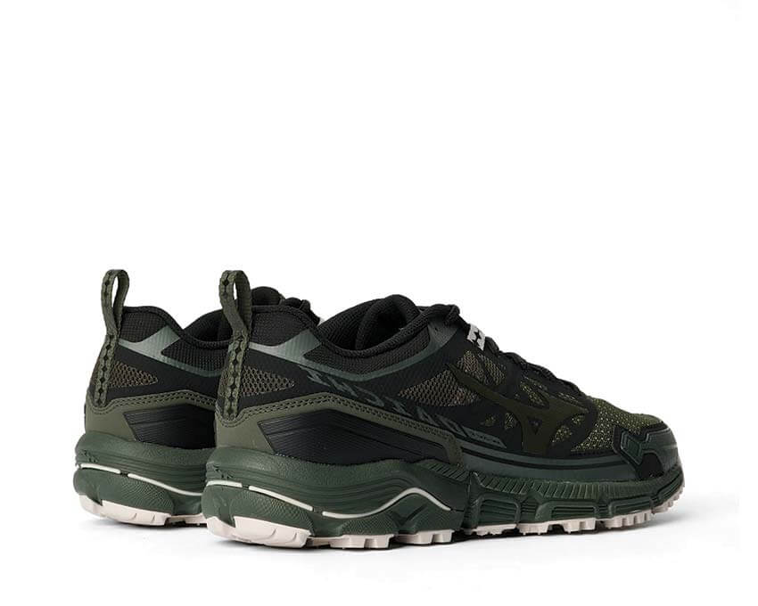 Mizuno Wave Daichi Ls Vert foncé et noir | Noirfonce – NOIRFONCE