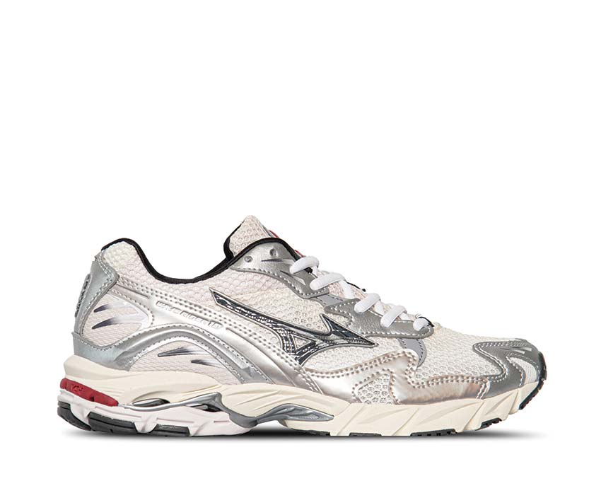 Mizuno Wave Rider 10 Snow White / Black - Sand - Rythmic Red D1GA243111
