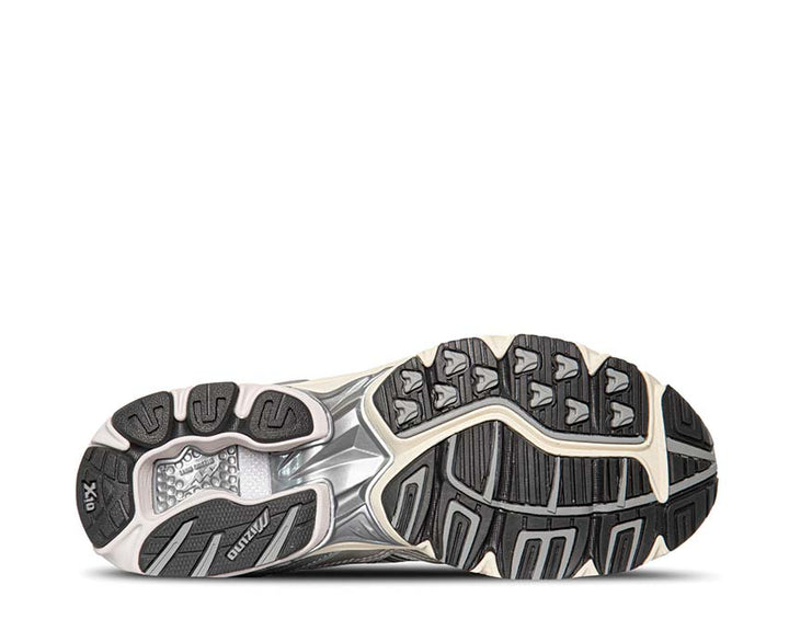 Mizuno Wave Rider 10 Snow White / Black - Sand - Rythmic Red D1GA243111