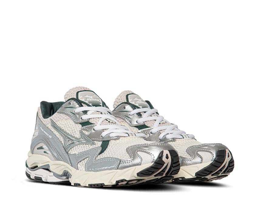 Mizuno Wave Rider 10 Snow White / Slate - Bistro Green D1GA243107