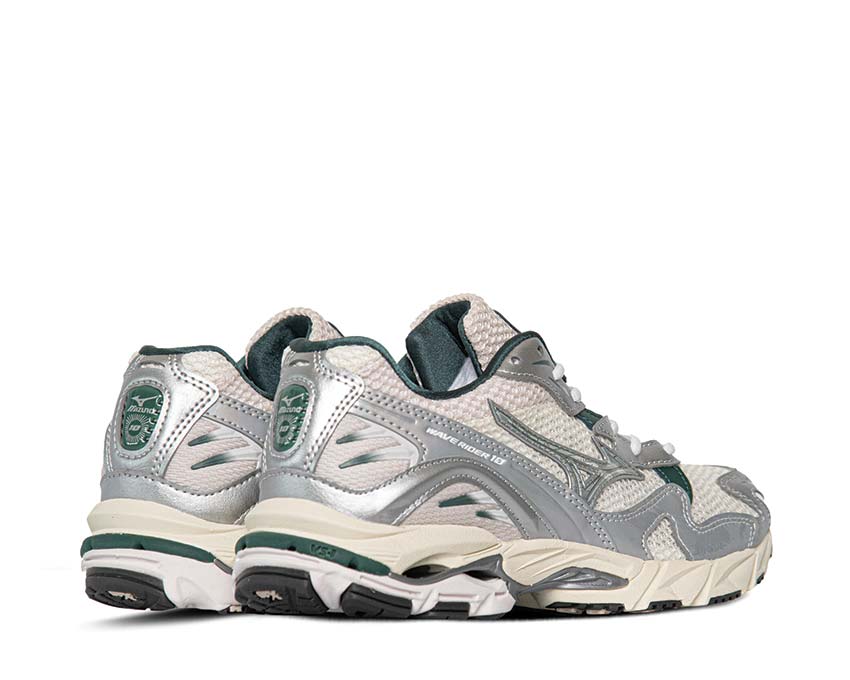 Mizuno Wave Rider 10 Snow White / Slate - Bistro Green D1GA243107
