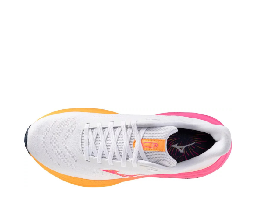 Mizuno Wave Sky 9 White/TangOrange/PinkTetra J1GD255401