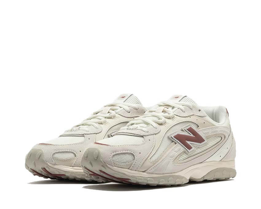 New Balance 204L Sea Salt Maroon Trainers | NOIRFONCE