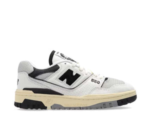 New Balance 550 Sea Salt Black — sneaker homme style rétro basketball