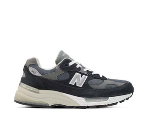New Balance 992 Navy Grau Silber Made in USA — Herren Lifestyle Sneaker Premium