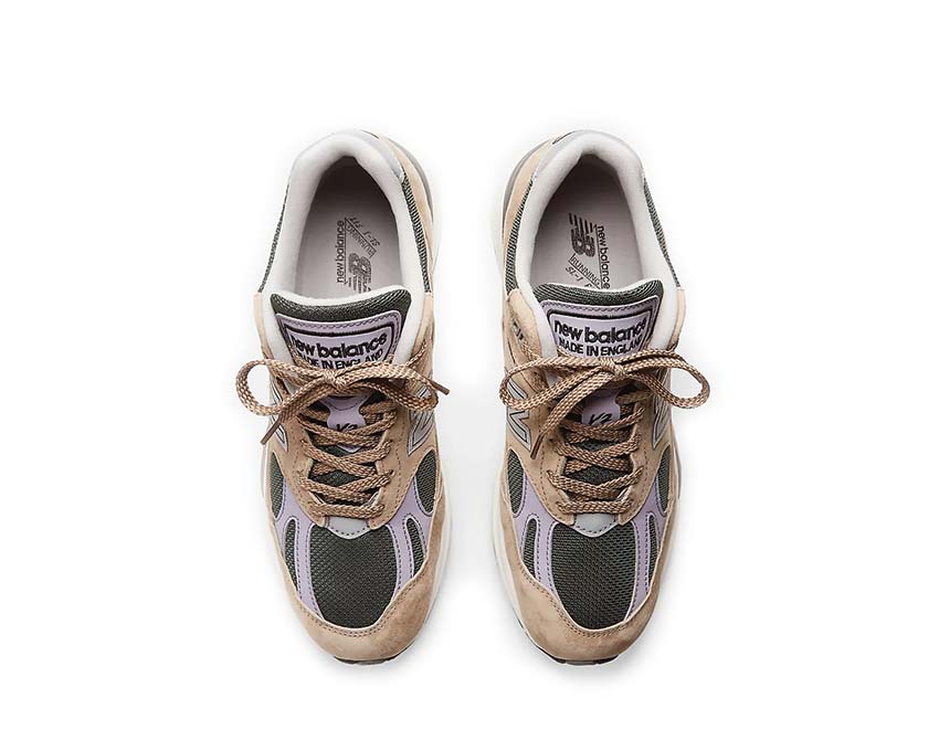 New Balance Made in UK 991v2 Cement / Douglas Fir - Lavender Gray U991DL2