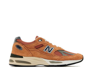 New Balance 991v2 Made in UK Gold Earth — sneaker uomo lifestyle toni terra caldi