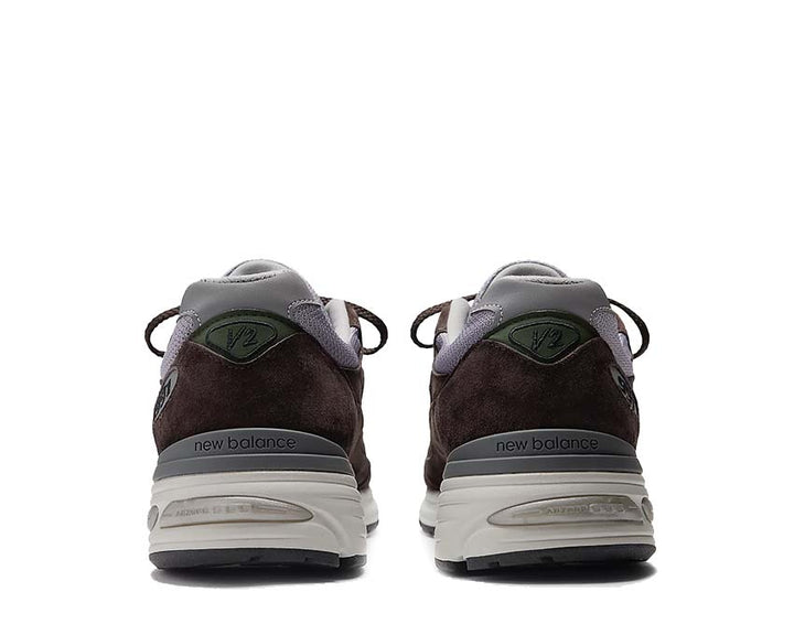 New Balance Made in UK 991v2 Licorice / Lavender Gray - Douglas Fir U991BP2