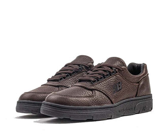 New Balance Allerdale Made in UK Chocolate Brown vue latérale — tige cuir pleine fleur