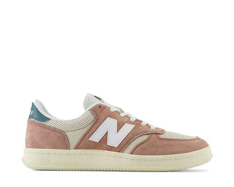 New Balance T500 Landslide/Linen/New Spruce — sneaker homme coloris terre naturelle