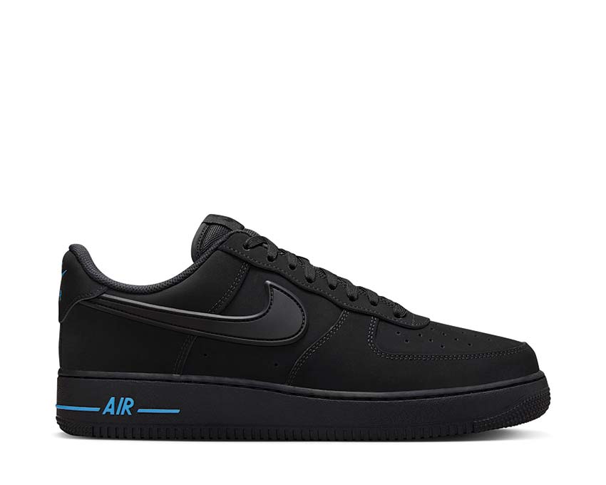 Nike Air Force 1 '07 Black / Black - University Blue HV6223-001