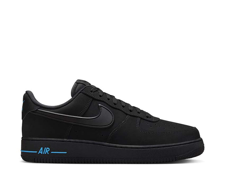 Nike Air Force 1 '07 Black / Black - University Blue HV6223-001