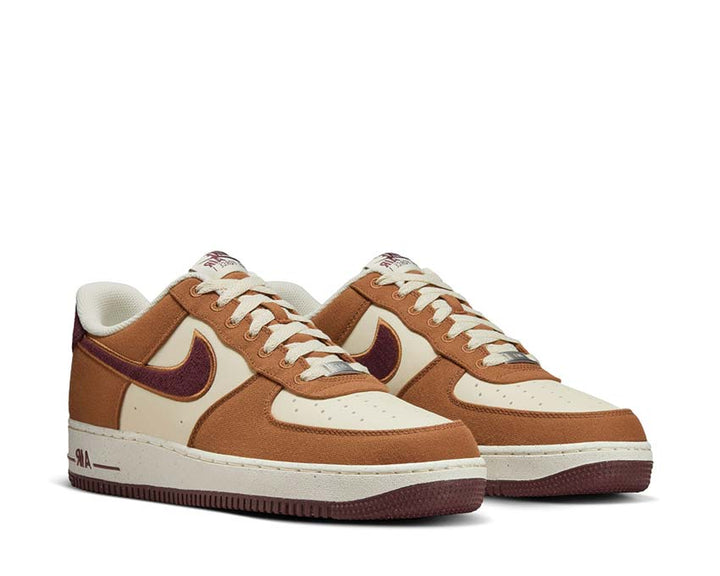 Nike Air Force 1 '07 LV8 LT British Tan / Burgundy Crush FQ8713-200
