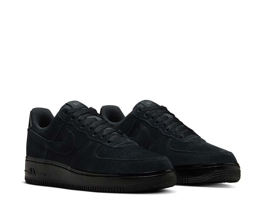All black suede air force ones sale
