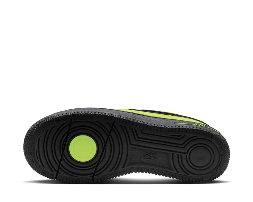 Nike air force black and volt cheap