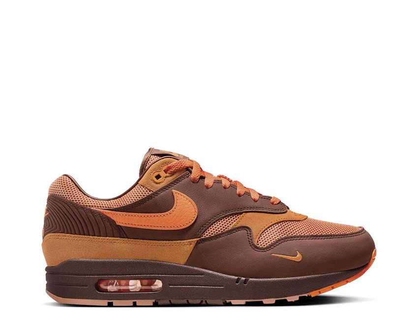  Nike Air Max 1 Cacao Wow / Bright Mandarin - Amber Brown HF7346-200 
