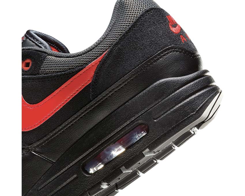 black and orange air max 1